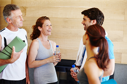 Fitness und Wohlbefinden im Team
